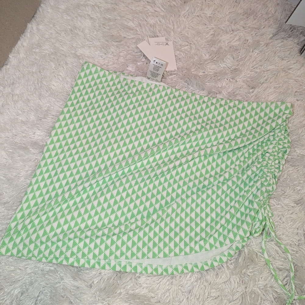 Nwt Jessica Simpson Cinch Side Swim Cover Skirt Size XL